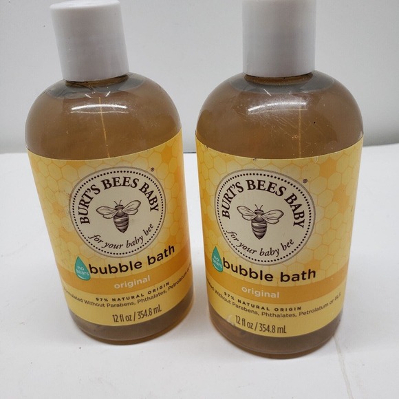 Original 2x Burt’s Bees Baby Bee Bubble Bath Tear Free 12 oz. Clean Bath time - Picture 2 of 6